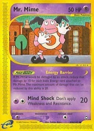 Mr. Mime (95b) 95b - Aquapolis Reverse Holofoil - Poke-Collect