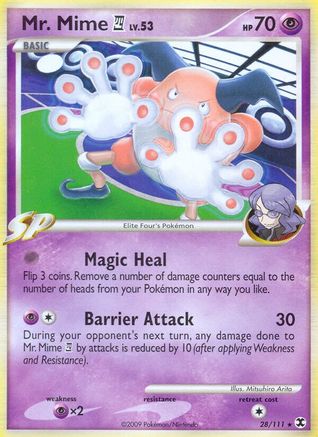 Mr. Mime E4 28/111 - Rising Rivals Reverse Holofoil - Poke-Collect