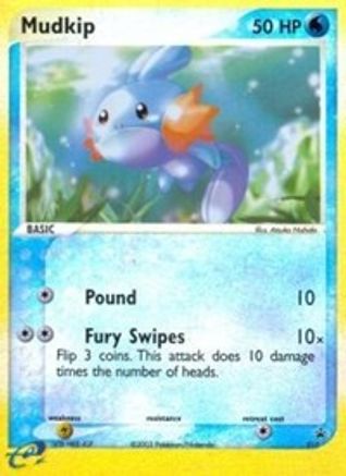 Mudkip - 010 (e-League) 10/40 - Nintendo Promos Reverse Holofoil - Poke-Collect