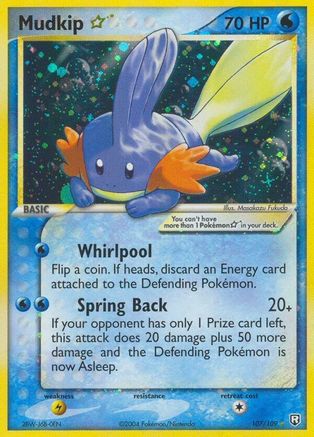 Mudkip Star 107/109 - Team Rocket Returns Holofoil