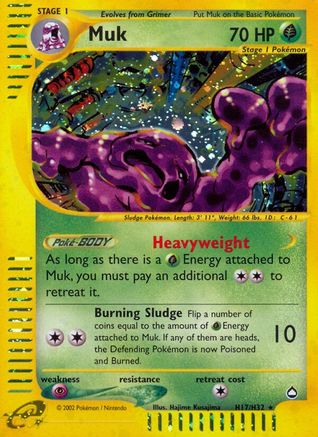 Muk (H17) H17/147 - Aquapolis Holofoil - Poke-Collect