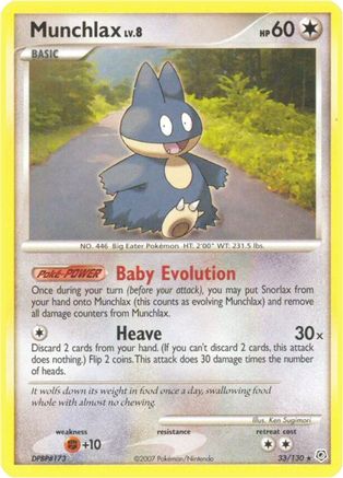 Munchlax 33/130 - Diamond and Pearl - Poke-Collect