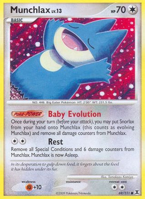 Munchlax 69/111 - Rising Rivals Reverse Holofoil - Poke-Collect