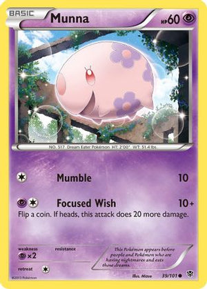 Munna 39/101 - Plasma Blast Reverse Holofoil - Poke-Collect