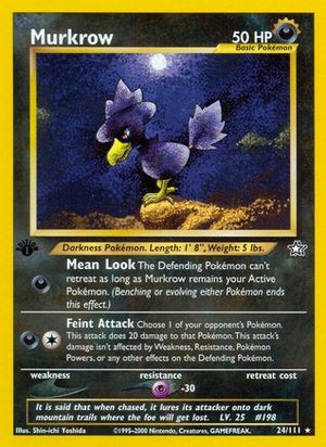 Murkrow 24/111 - Neo Genesis 1st Edition - Poke-Collect