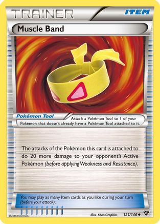 Muscle Band 121/146 - XY Base Set Reverse Holofoil - Poke-Collect