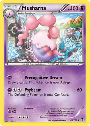 Musharna 40/101 - Plasma Blast Reverse Holofoil - Poke-Collect