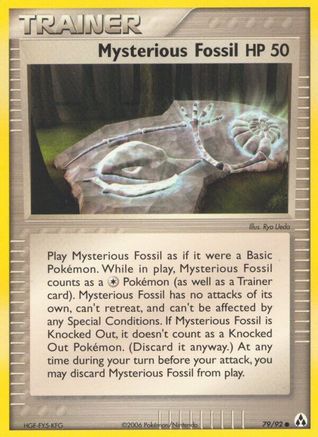 Mysterious Fossil 79/92 - Legend Maker Reverse Holofoil - Poke-Collect