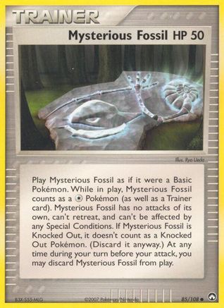 Mysterious Fossil 85/108 - Power Keepers - Poke-Collect