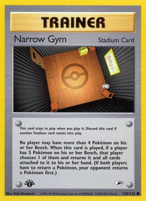 Narrow Gym 124/132 - Gym Heroes 1st Edition - Poke-Collect