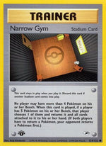 Narrow Gym 124/132 - Gym Heroes 1st Edition - Poke-Collect