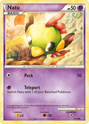 Natu 55/95 - Unleashed Reverse Holofoil - Poke-Collect