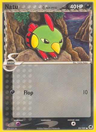 Natu (Delta Species) 55/101 - Dragon Frontiers Reverse Holofoil - Poke-Collect