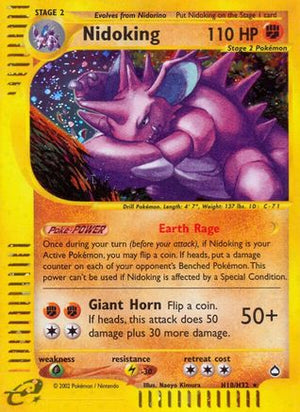 Nidoking H18/147 - Aquapolis Holofoil - Poke-Collect