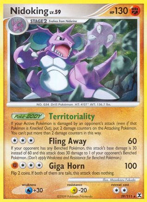 Nidoking 29/111 - Rising Rivals Reverse Holofoil - Poke-Collect