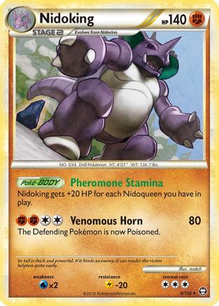 Nidoking 6/102 - Triumphant Reverse Holofoil - Poke-Collect