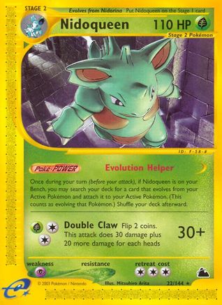 Nidoqueen (22) 22/144 - Skyridge Reverse Holofoil - Poke-Collect