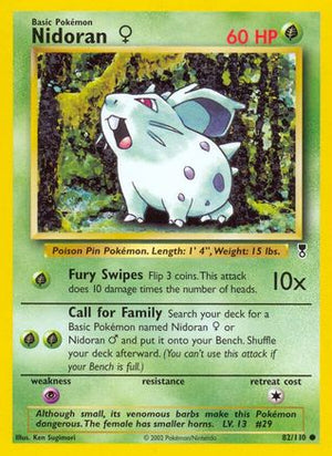 Nidoran ♀ 82/110 - Legendary Collection Reverse Holofoil - Poke-Collect
