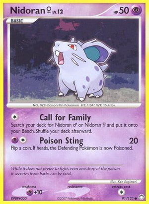 Nidoran ♀ 91/123 - Mysterious Treasures Reverse Holofoil - Poke-Collect
