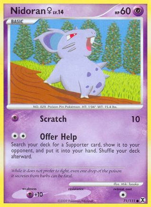 Nidoran ♀ 71/111 - Rising Rivals - Poke-Collect