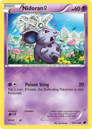 Nidoran ♀ 40/116 - Plasma Freeze Reverse Holofoil - Poke-Collect