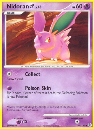 Nidoran ♂ 97/132 - Secret Wonders Reverse Holofoil - Poke-Collect