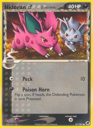 Nidoran ā Ī“ 57/101 - Dragon Frontiers Reverse Holofoil - Poke-Collect