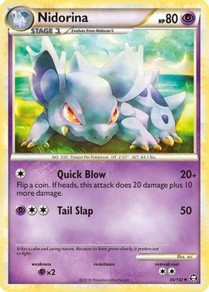 Nidorina 45/102 - Triumphant Reverse Holofoil