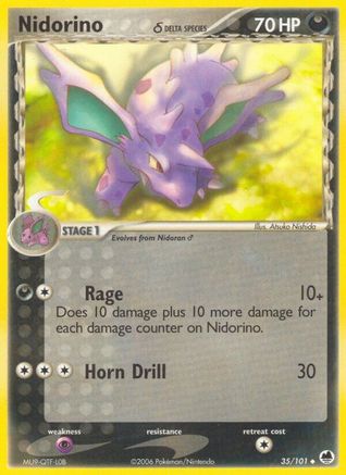 Nidorino (Delta Species) 35/101 - Dragon Frontiers - Poke-Collect