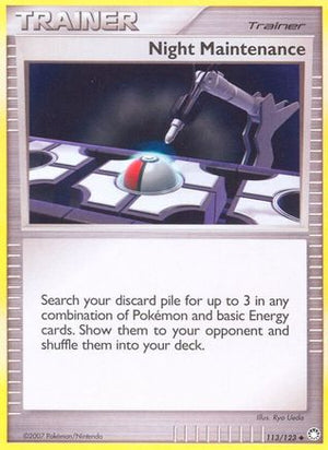 Night Maintenance 113/123 - Mysterious Treasures Reverse Holofoil - Poke-Collect