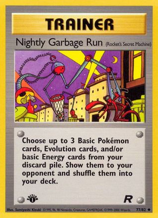 Nightly Garbage Run (Rocket's Secret Machine) 77/82 - Team Rocket Unlimited - Poke-Collect