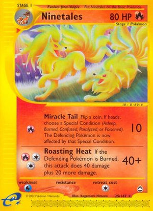 Ninetales 25/147 - Aquapolis Reverse Holofoil