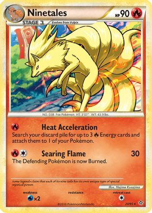 Ninetales 20/95 - Unleashed Reverse Holofoil - Poke-Collect