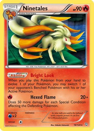 Ninetales 19/124 - Dragons Exalted Reverse Holofoil - Poke-Collect
