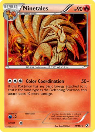 Ninetales 21/113 - Legendary Treasures - Poke-Collect