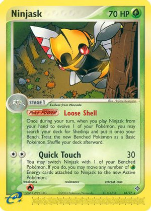 Ninjask - 18/97 18/97 - Dragon Reverse Holofoil