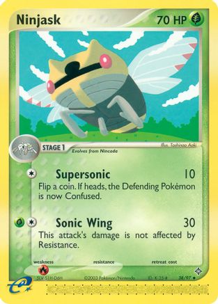 Ninjask - 38/97 38/97 - Dragon Reverse Holofoil - Poke-Collect