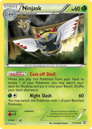 Ninjask 11/124 - Dragons Exalted Reverse Holofoil - Poke-Collect