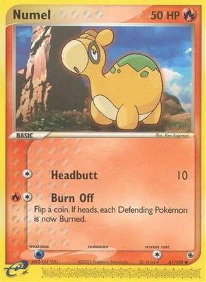 Numel 61/109 - Ruby & Sapphire Reverse Holofoil - Poke-Collect