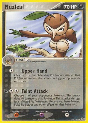 Nuzleaf 45/101 - Hidden Legends - Poke-Collect