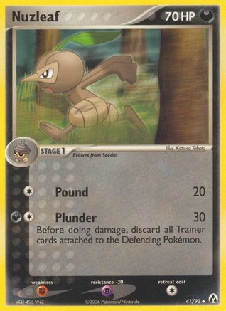 Nuzleaf 41/92 - Legend Maker Reverse Holofoil - Poke-Collect