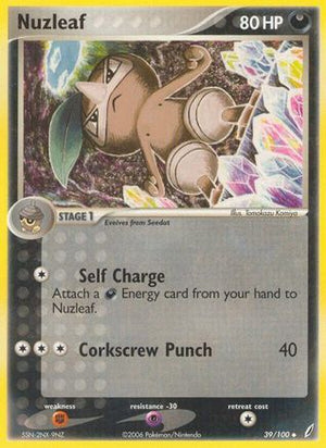Nuzleaf 39/100 - Crystal Guardians Reverse Holofoil - Poke-Collect