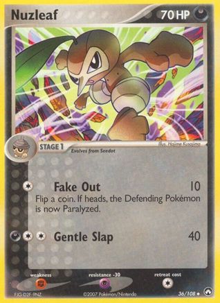Nuzleaf 36/108 - Power Keepers - Poke-Collect
