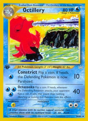 Octillery 34/64 - Neo Revelation Unlimited - Poke-Collect