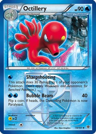 Octillery (Team Plasma) 19/101 - Plasma Blast Reverse Holofoil - Poke-Collect