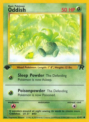 Oddish 63/82 - Team Rocket 1st Edition - Poke-Collect