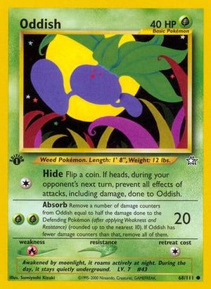Oddish 68/111 - Neo Genesis Unlimited - Poke-Collect