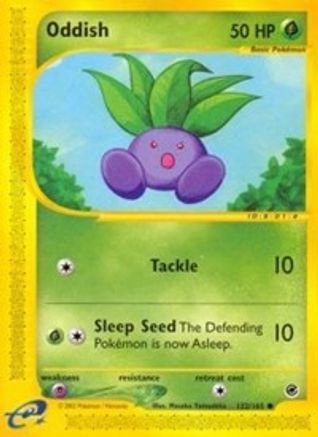 Oddish 122/165 - Expedition Base Set Reverse Holofoil - Poke-Collect