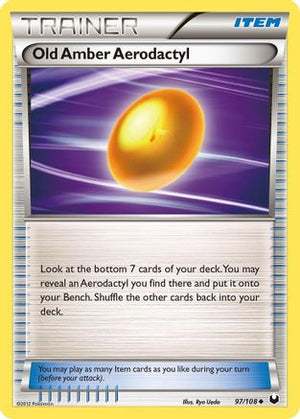 Old Amber Aerodactyl 97/108 - Dark Explorers - Poke-Collect