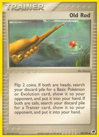Old Rod 78/101 - Dragon Frontiers Reverse Holofoil - Poke-Collect